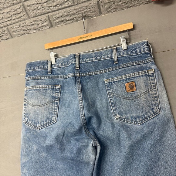 Carhartt Other - Carhartt Mens Relaxed Fit Denim Jeans Light Wash Blue Workwear 40x30 Vintage